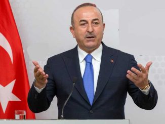 Turkin Ulkoministeri Mevlüt Çavuşoğlu.