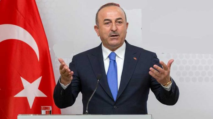 Turkin Ulkoministeri Mevlüt Çavuşoğlu.