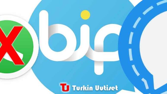 Bip, Signal ja Whatsapp